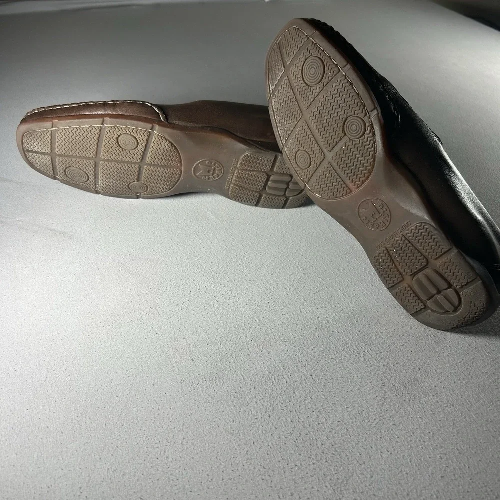 Mephisto‎ Edlef Cool Air Brown Leather Slip On Loafers Mens US 9 EU 8.5 Comfort